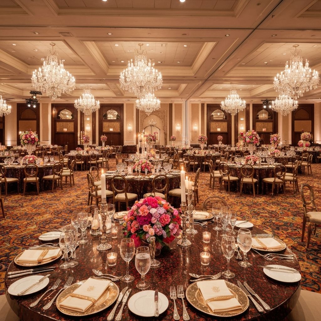 Luxury hotel banquet
