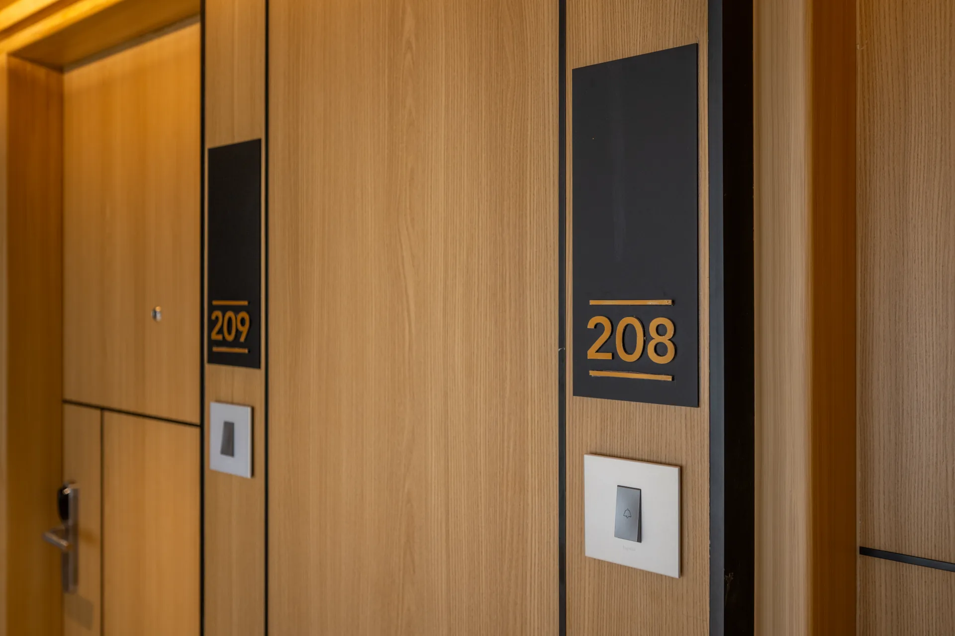 Guest Room Entrances & Wood Paneling