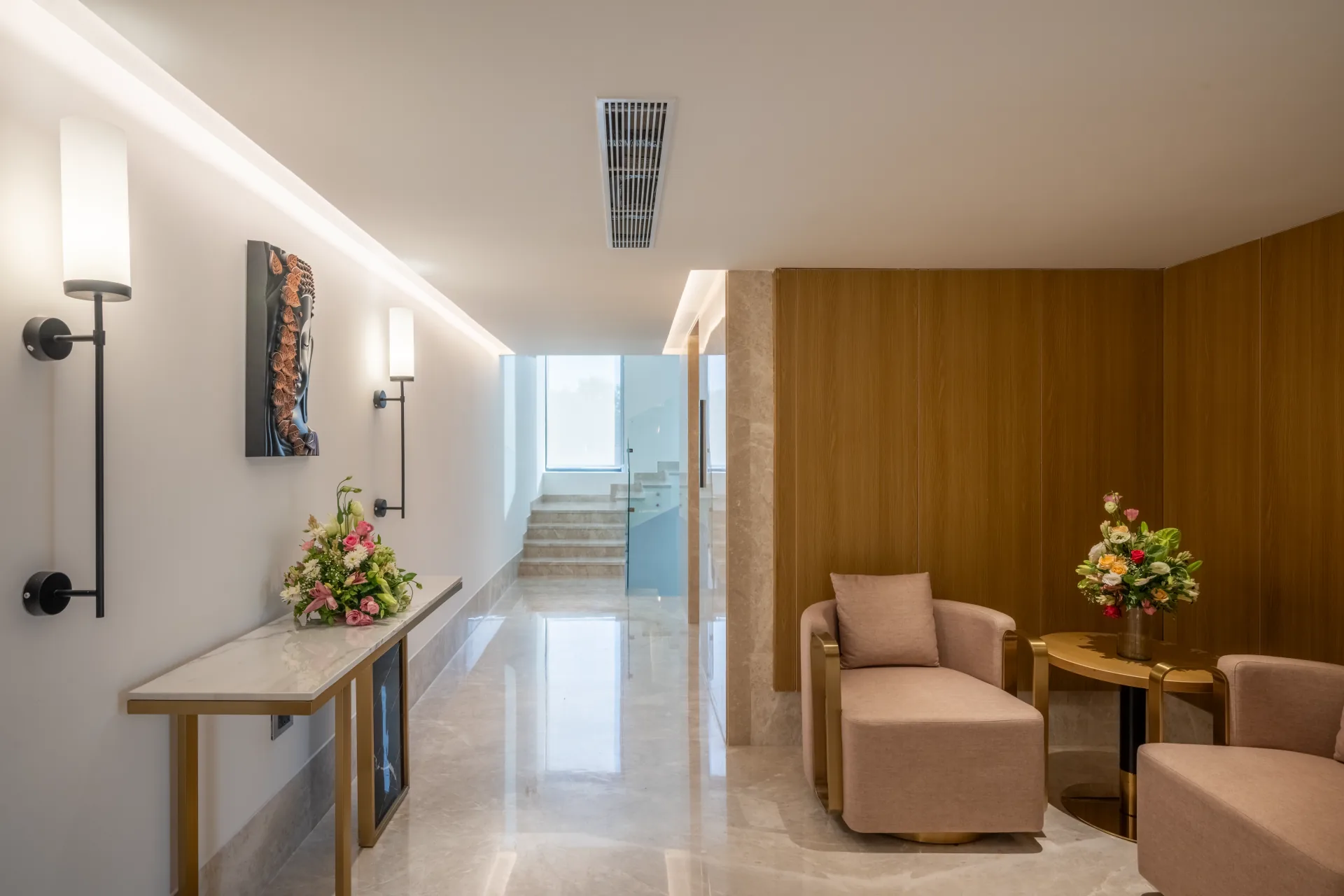Floor Hallway & Lounge Seating Nook