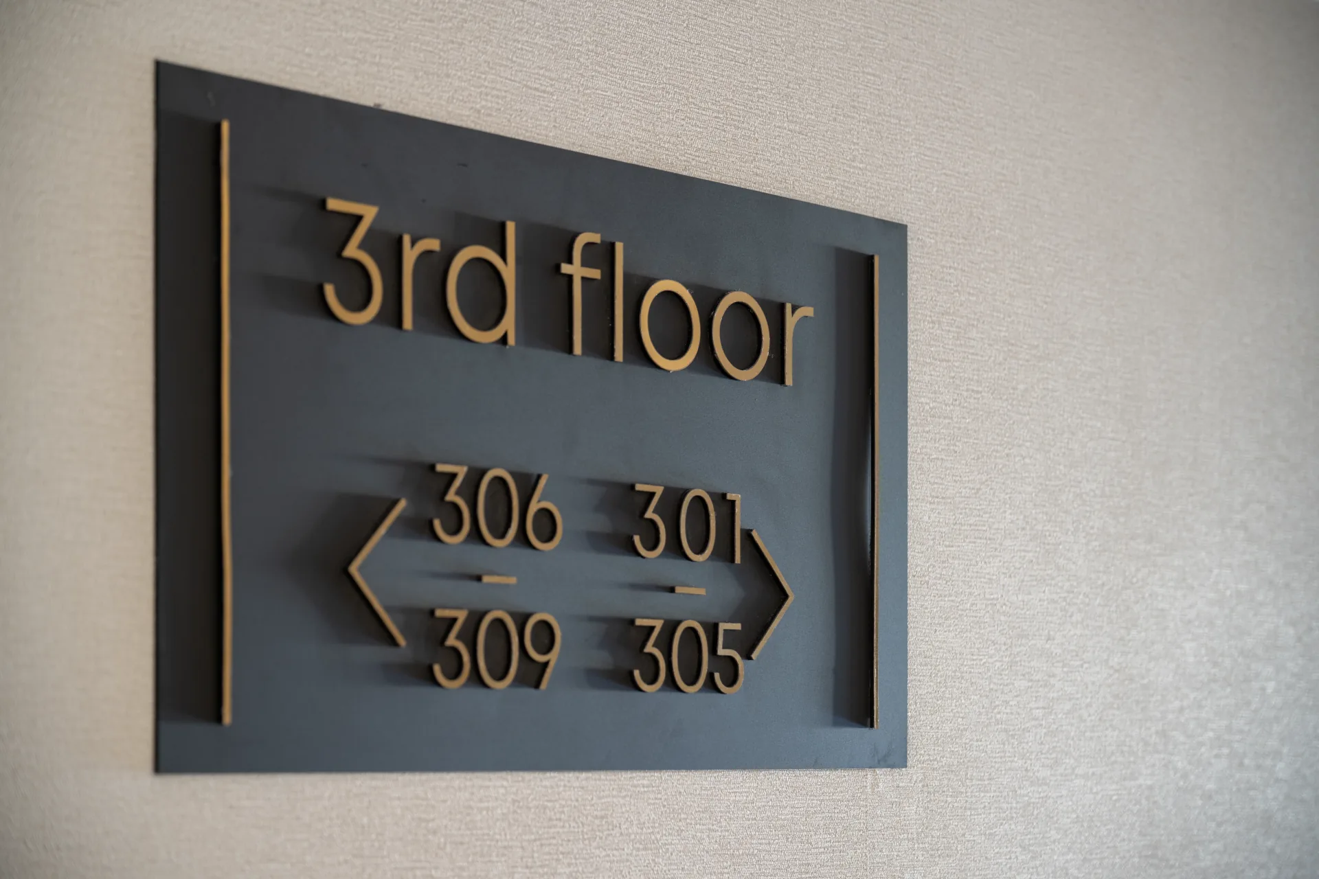 Third Floor Directional Signage